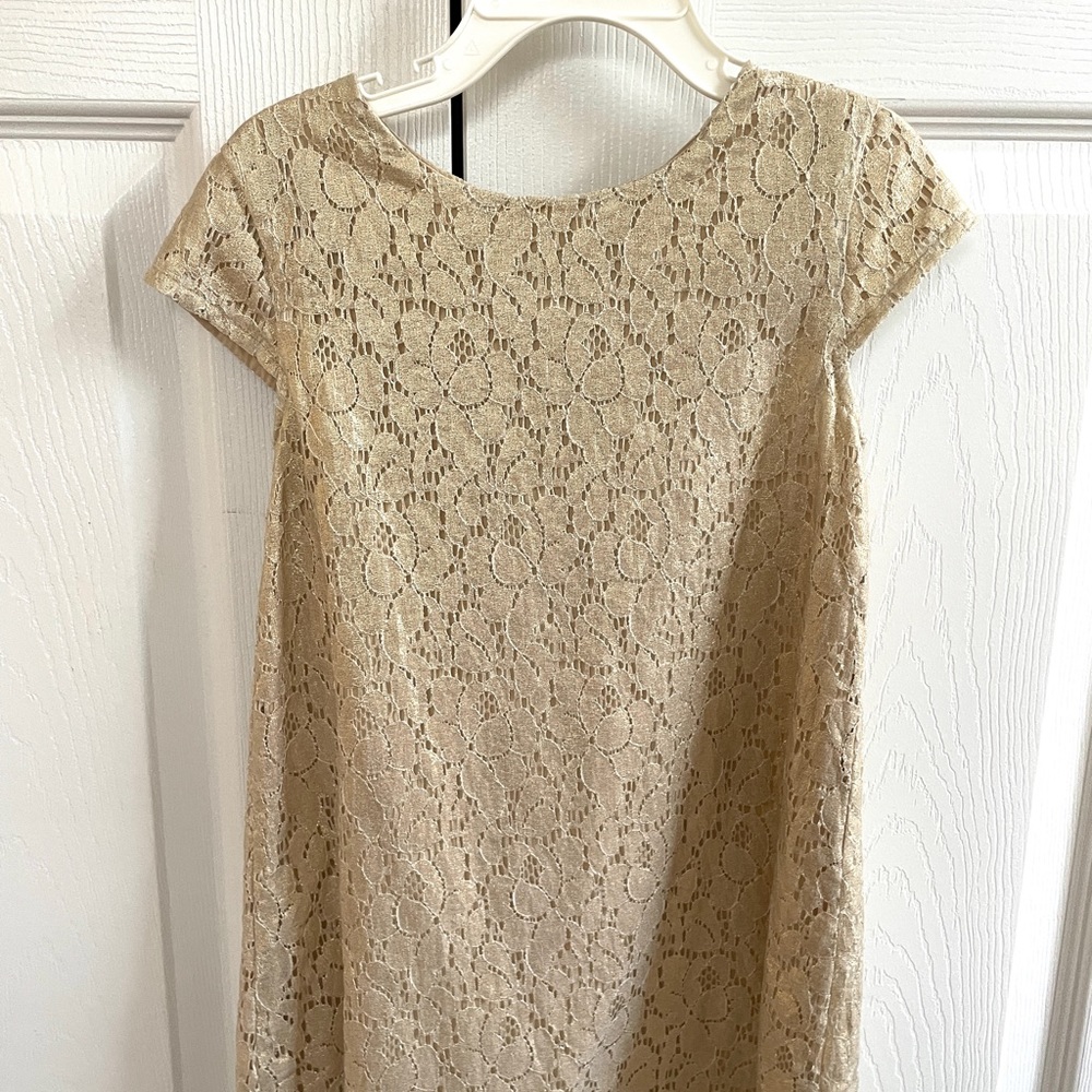 H&M Girls Gold Sequin Dress